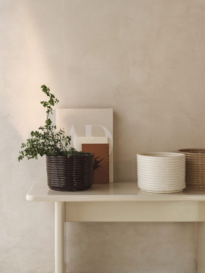 Ferm Living Corduroy bloempot - cashmere