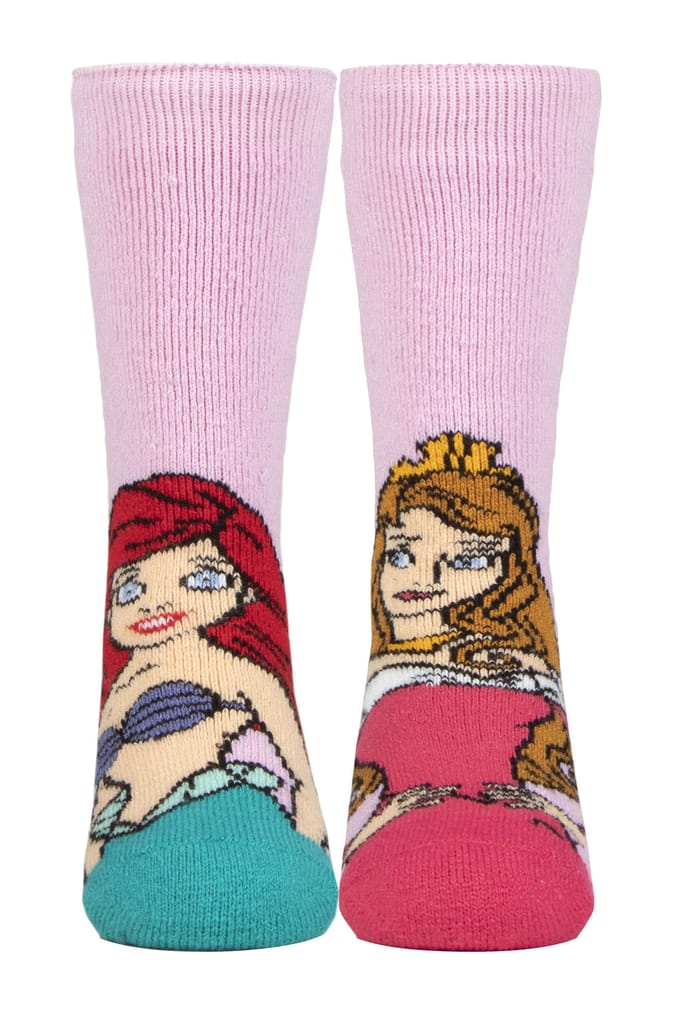 Heat Holders Lite - Nieuwigheid Disney Prinses Sokken - Ariel & Princess