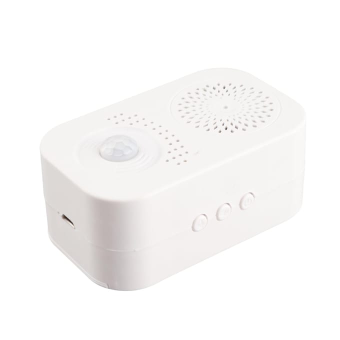 Draadloze Bewegingssensor Deurbel Spraakherinnering Welkomstzoemer Ringtones Volumeaanpassing USB-opladen voor Huis Winkel white
