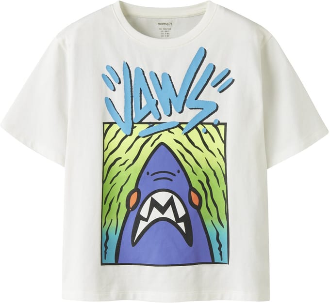NAME IT - NKMMATEO JAWS SS NREG TOP SKY - Jongens - T-shirts