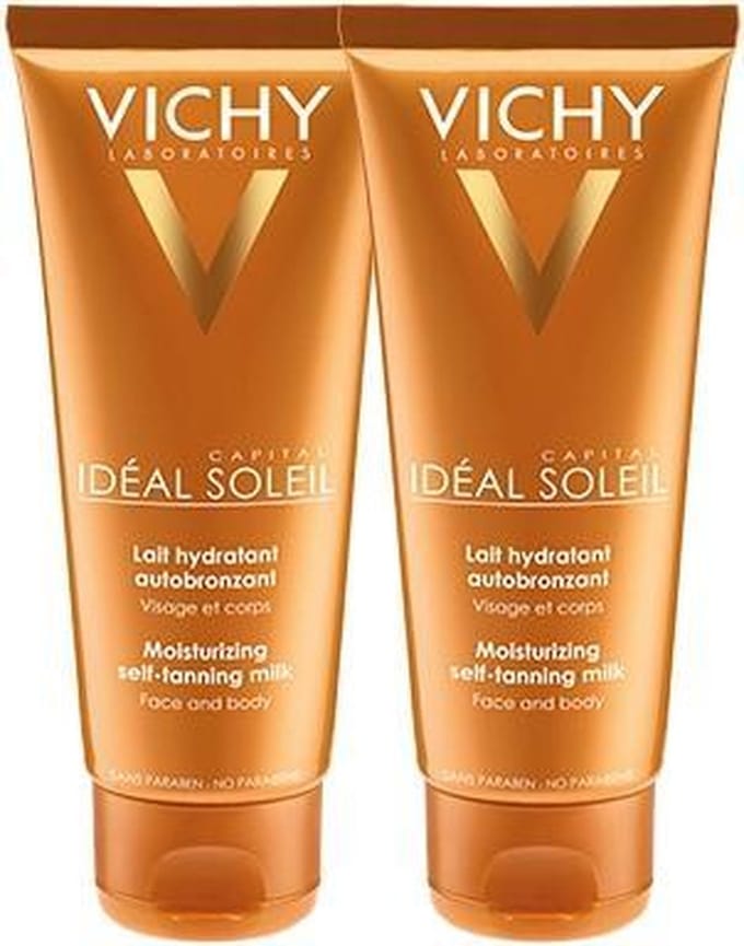 Vichy Ideal Soleil Zelfbruinende Melk Gezicht en Lichaam - 2x100ml