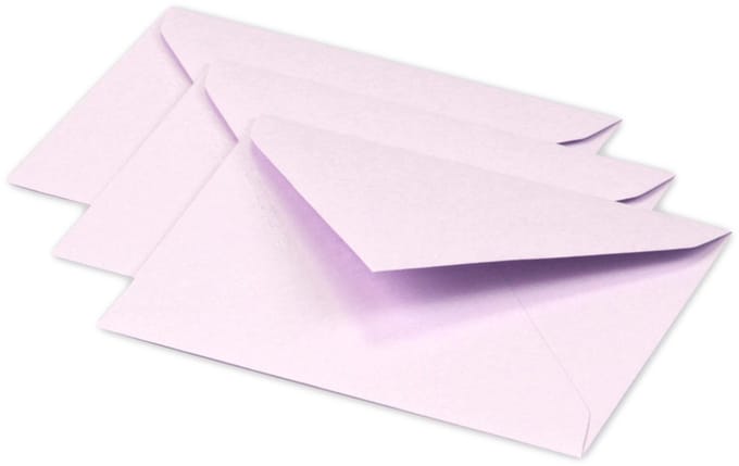 Pollen by Clairefontaine envelop Mini, 75 x 100 mm, kersenrood, 120 g/m²