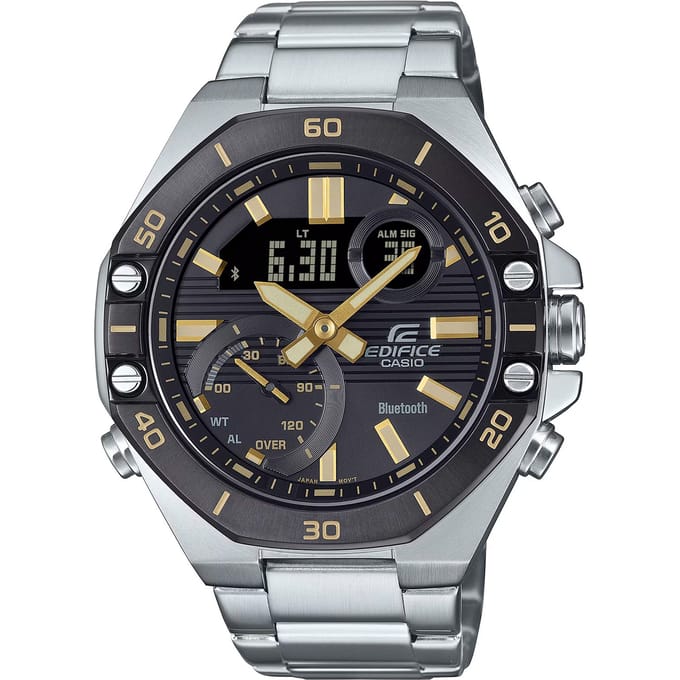 Casio Edifice ECB-10DB-1A9EF Horloge - Staal - Zilverkleurig - Ø 44 mm