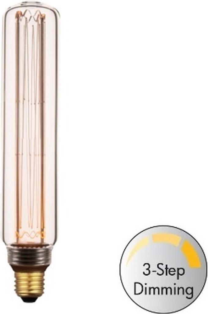 LED Buislamp E27 - 4.3W - Helder - 30cm - 3 Standen Memory