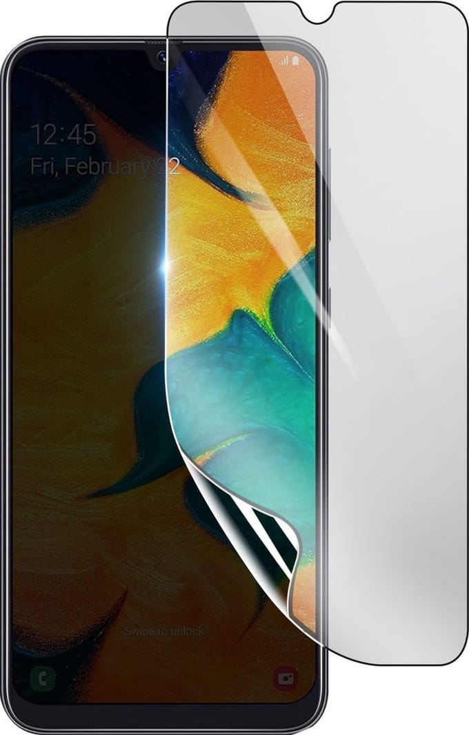 3mk, Geschikt voor Samsung Galaxy A30, Schokbestendige Hydrogel Screenprotector, Transparant