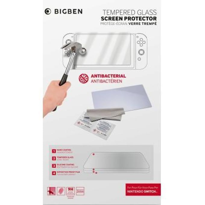 Bigben Tempered Glass - Console Screenprotector - Nintendo Switch