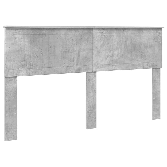 vidaXL Hoofdbord Beton Grijs Bewerkt hout