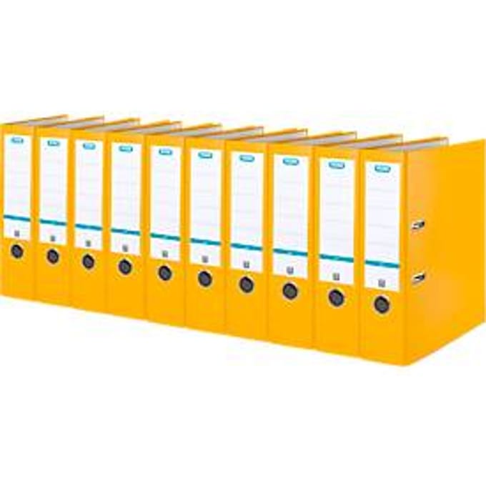 ELBA ordner Smart, A4, rugbreedte 80 mm, 10 stuks, geel