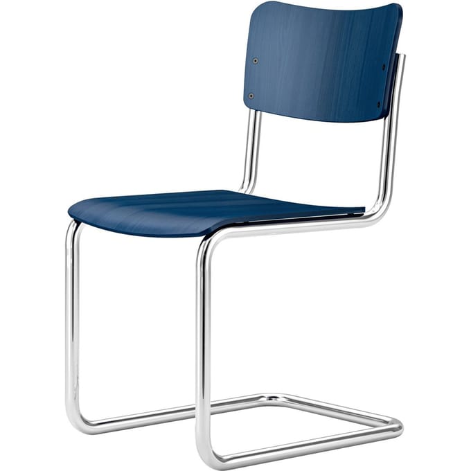 Thonet S 43 K Cantilever stoel Kinderstoel - kobaltblauw (TP 155)
