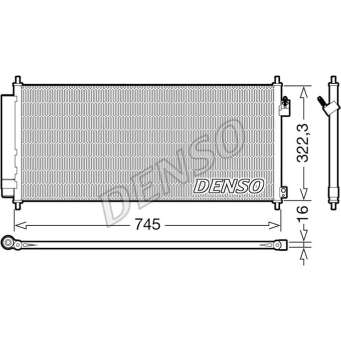 Condensator, airconditioning DENSO DCN40026