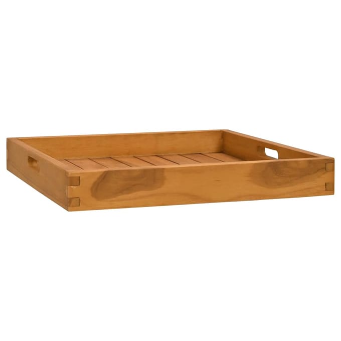 vidaXL - Dienblad - 50x50 - cm - massief - teakhout