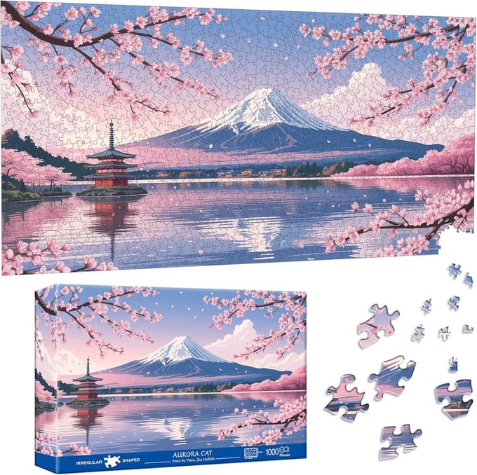 Puzzel 1000 Stukjes - Legpuzzel Volwassenen - Ontspanning Thuis - Speciale Vorm Stukjes - 41 x 80 cm