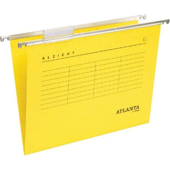 Hangmap Djois Alzicht folio frontaal recycled V-bodem geel