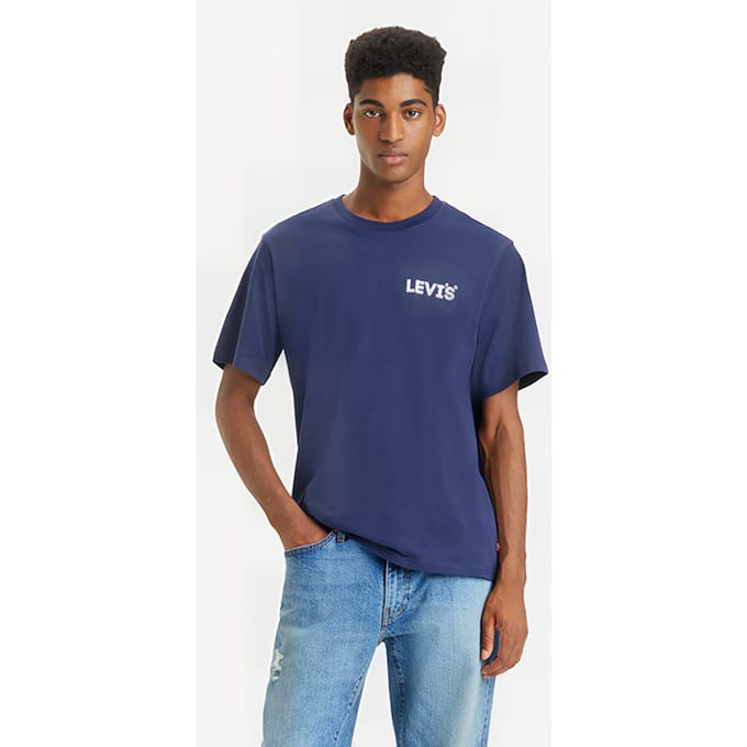 Levi's Ss Basic T-shirt Navy Größe: S | Basic T-Shirts Outlet | Herren | Blau