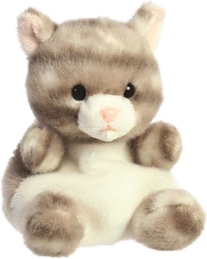 Palm Pals - Knuffel - Silver Kitty Cat