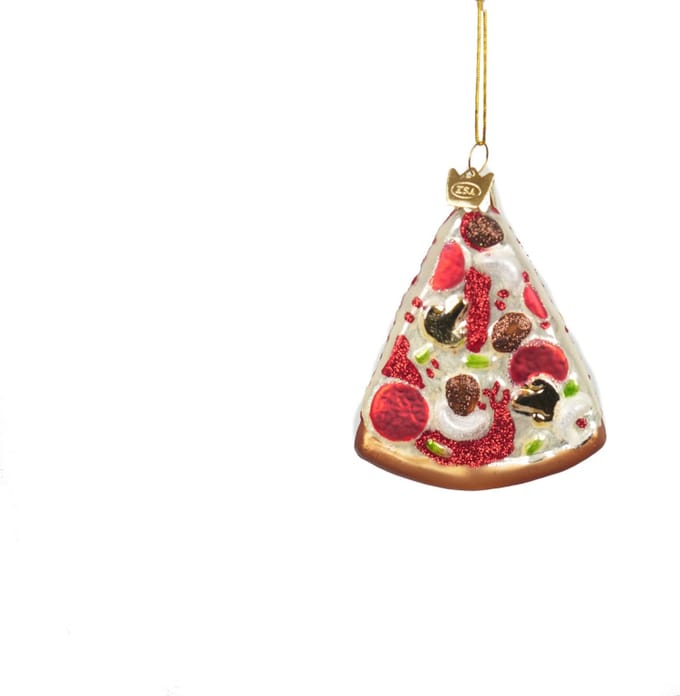 Orn.glas pizza l9cm