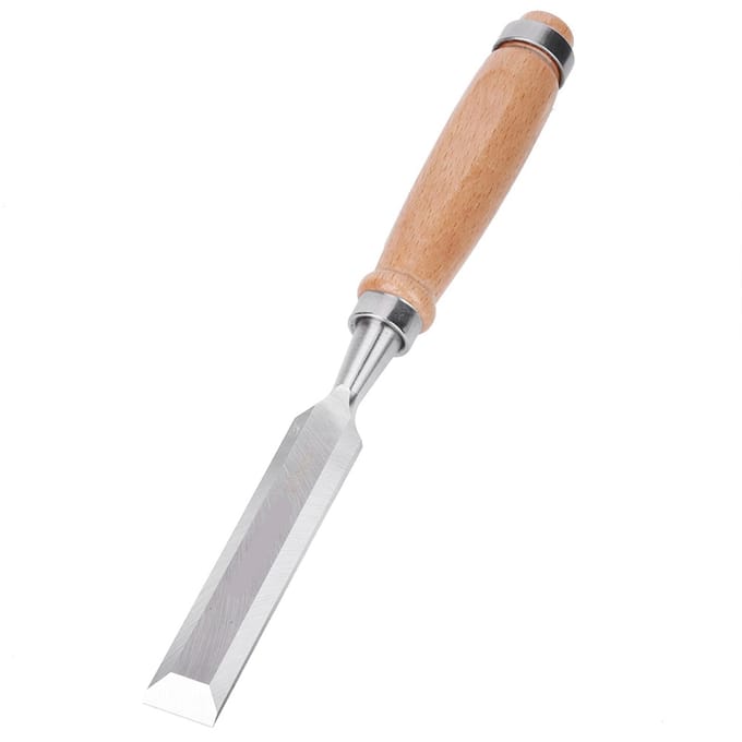 Ciseau à bois en acier allié au chrome vanadium, outil de menuiserie avec manche de 20 mm gray