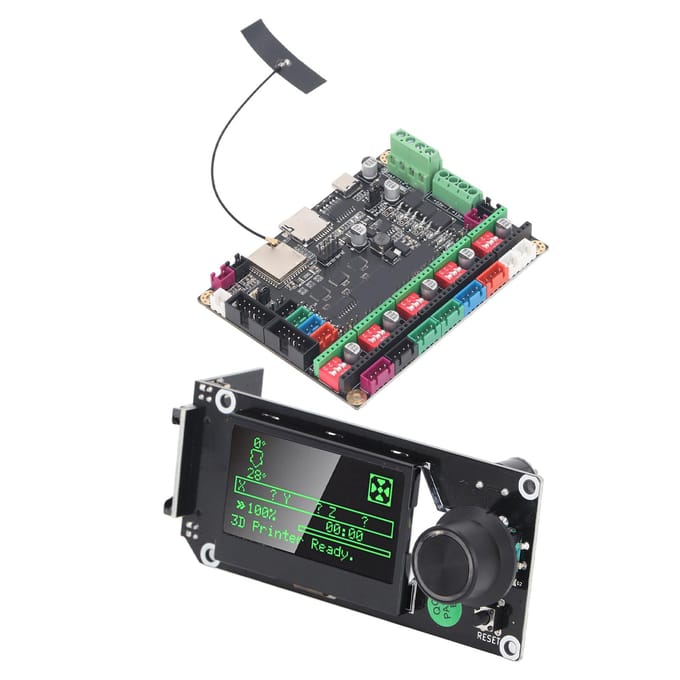 3D Printer Moederbord Kit Controlebord met LCD Scherm 5 A4988 Stappenmotoraanstuurders Mainboard black