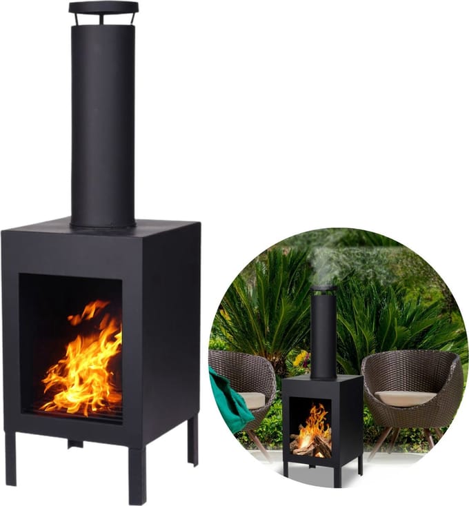 loks Tuinhaard - 105 cm - Metaal - Zwart