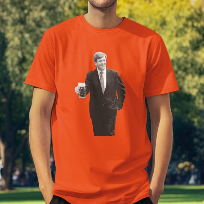 Oranje Koningsdag T-Shirt Willy XS