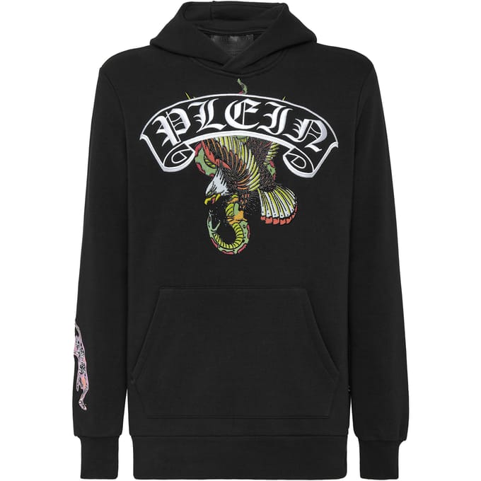 Sweatshirt Met Capuchon Gothic Plein