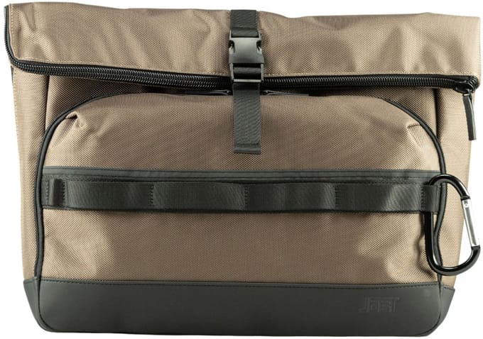 JOST schoudertas laptoptas met laptopvak Balling Courier Shoulder Bag Taupe