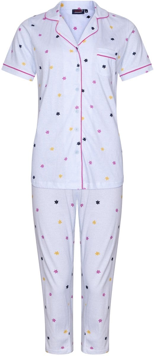 Dames Pyjamaset Rebelle - Relax - Doorknoop - Bio Katoen - Maat 36