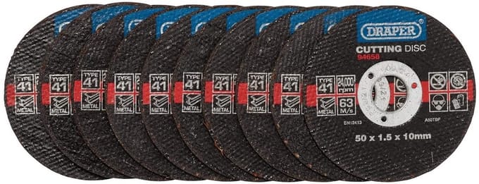 50x Dunne Metaalschijven 1.5mm voor Haakseslijper - Diameter 50mm