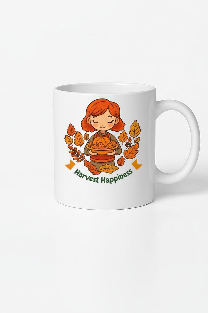 Herfst Vreugde Koffiemok - Harvest Happiness Design
