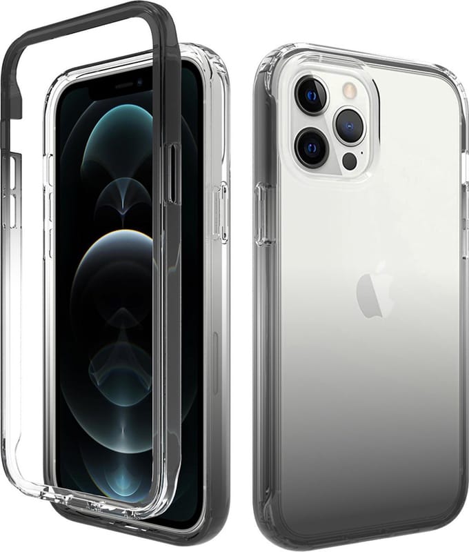 Hoesje geschikt voor iPhone 14 - Full body - 2 delig - Shockproof - Siliconen - TPU - Zwart