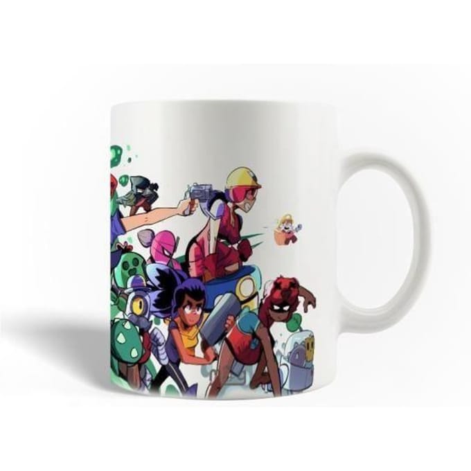 Keramische Mok - Brawl Stars - 30cl - Wit - Vaatwasmachinebestendig - Rond