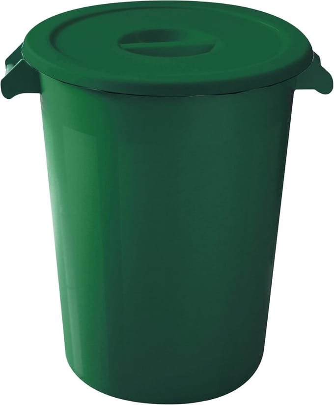 Industriële Emmer 100 Liter Groen Robuuste Opslagcontainer