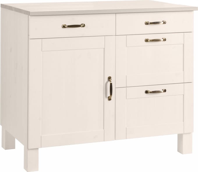 Alby-Kast-60cm - Wit Grenen