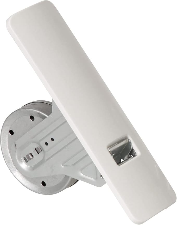 Rolluik Riemwikkelaar Inbouw - Verstelbare Wikkelaar - Rolluik Reparatie - Verschuifbare Lochafstand - 165-185 mm - Wit