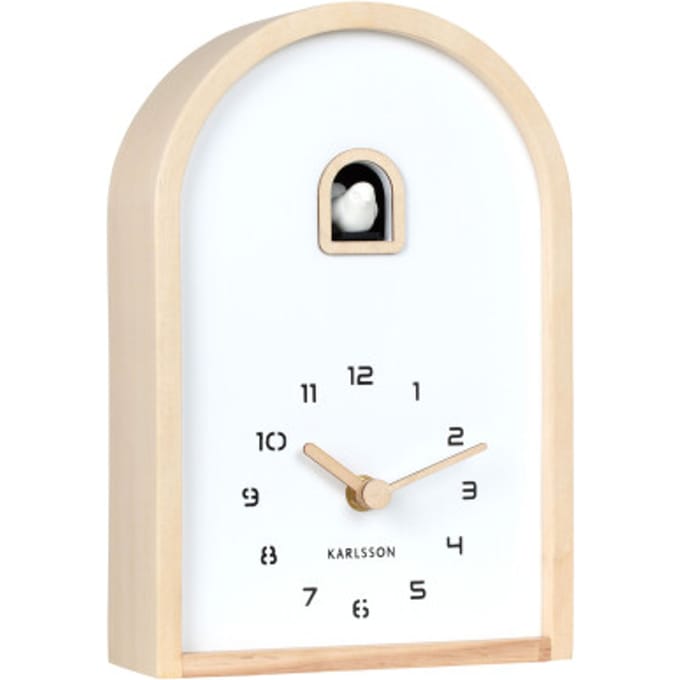 Karlsson - Wall/Table Clock Curva Cuckoo - Bruin - Øcm