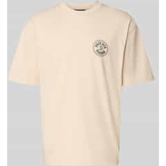 Oversized T-shirt met labelprint