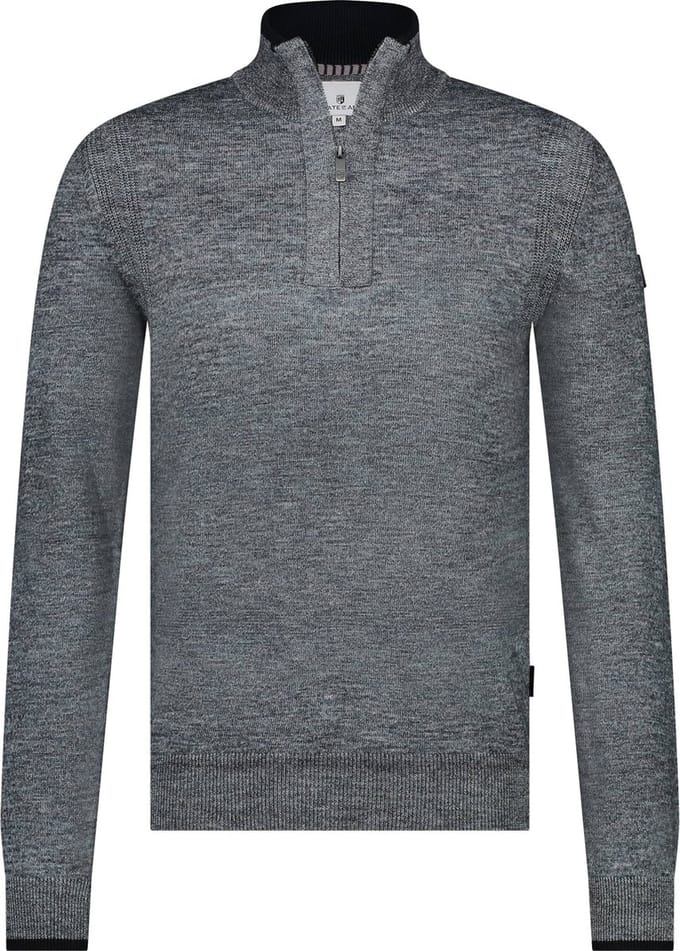 State Of Art Half Zip Trui Indigo - Maat 3XL - Heren - Pullovers