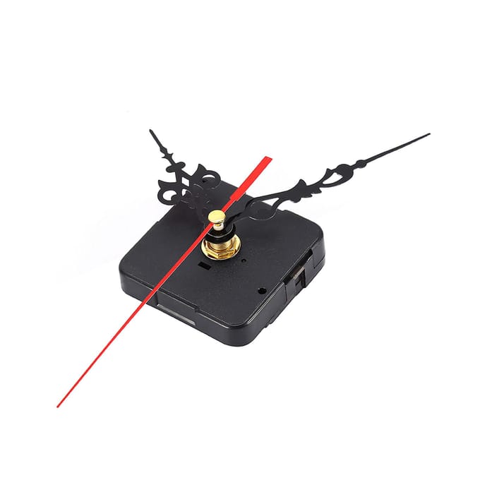 Zwart DIY Mechanisme Quartz Uurwerk Onderdelen Vervanging Reparatie Gereedschap Set Kit wit