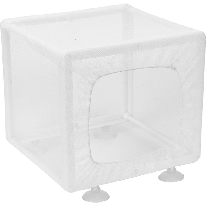 Aquarium Vis Kweekbak Isolatiebak Kweekbroedbak Broedstoof met Zuignappen white