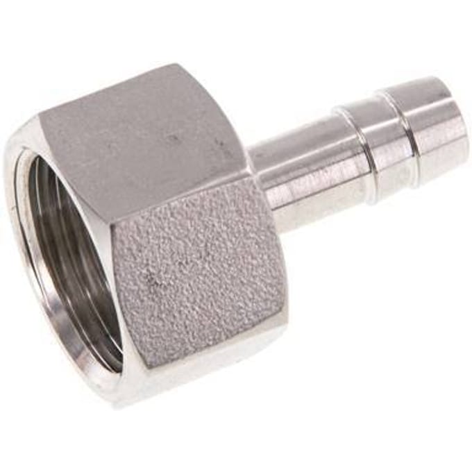 G 1/2'' x 8mm RVS Slangpilaar 40 Bar