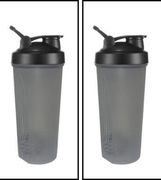 AGluxury Shakebeker – Sport Fles - Perfecte Shakes in Een Handomdraai [Set van 2]