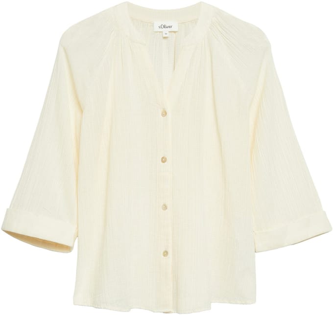 s.Oliver - female - Semi-transparante blouse met structuur