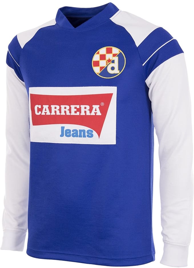 COPA - GNK Dinamo Zagreb 1990 Retro Voetbalshirt - Heren - Blauw - Wit - L