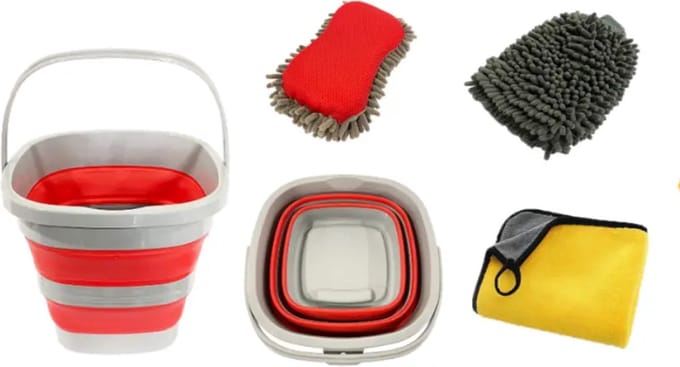 Auto wasset - Cleaning set - 4 delig