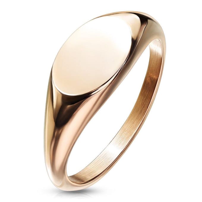 Mellow - Zegelring Dames - Dames Ring - Zegelring - Roségouden Ring - Rose Goud Ring - Ring Dames