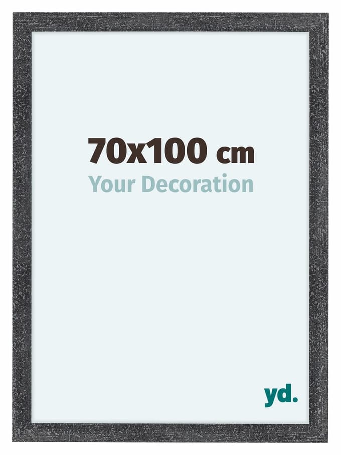 Your Decoration - Fotolijst 70x100 cm - MDF - Grijs Geveegd - Como
