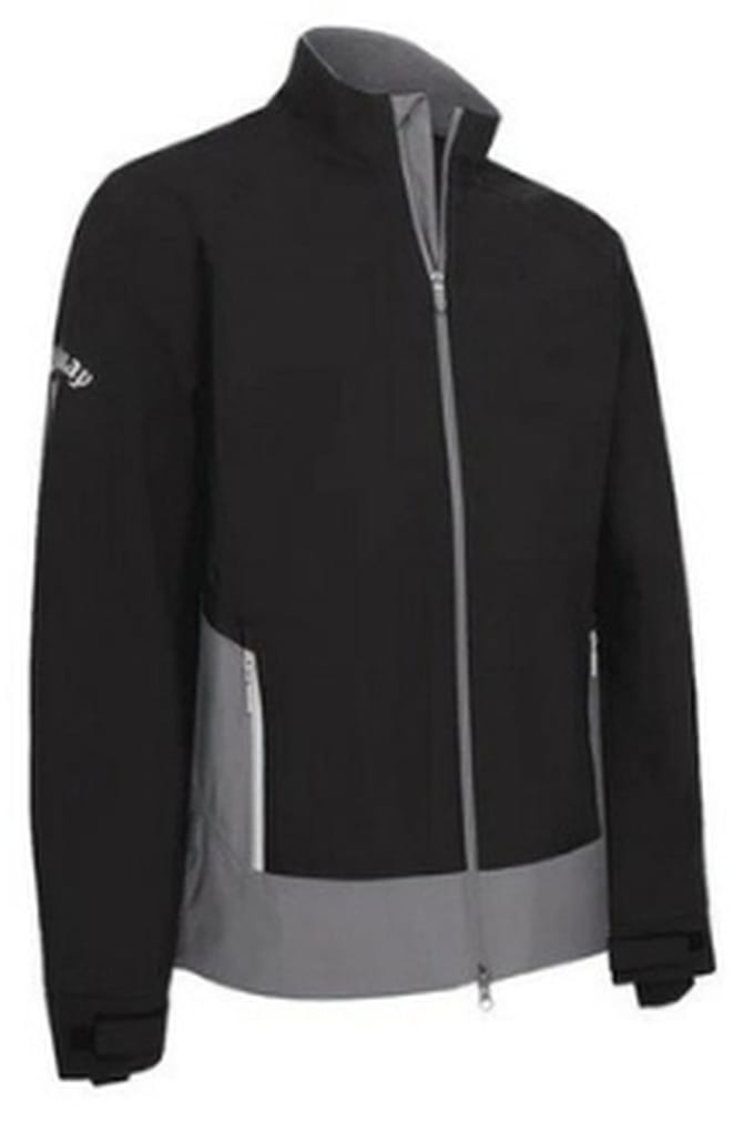 Callaway Stormguard Waterdichte Heren Golf Regenjas Zwart Grijs
