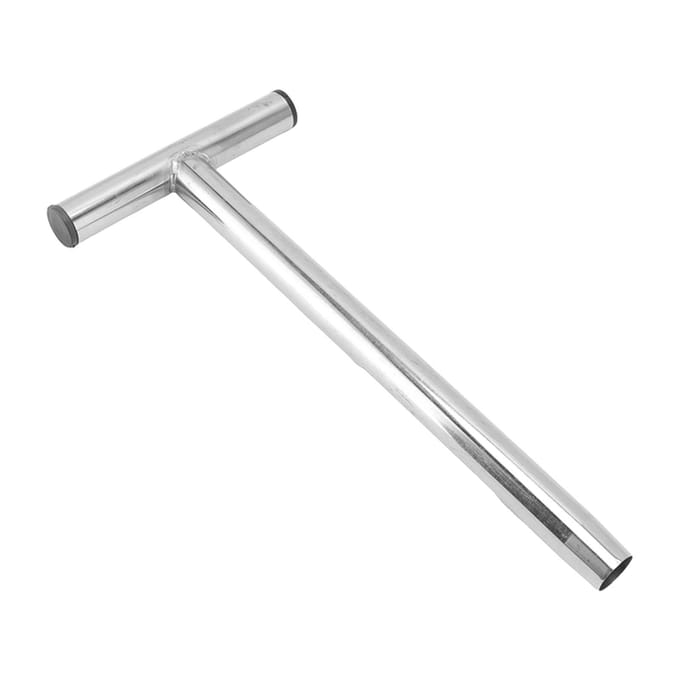 T-handvat Bodemtestkits Roestvrij staal Materiaal Bodemmonsternamekit met 2 Herbruikbare Samplers gray