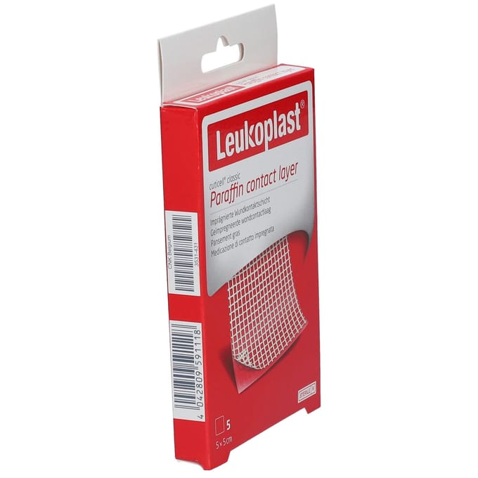 Leukoplast Cuticell® Classic Zalfgaas 5 cm x 5 cm 5 stuks