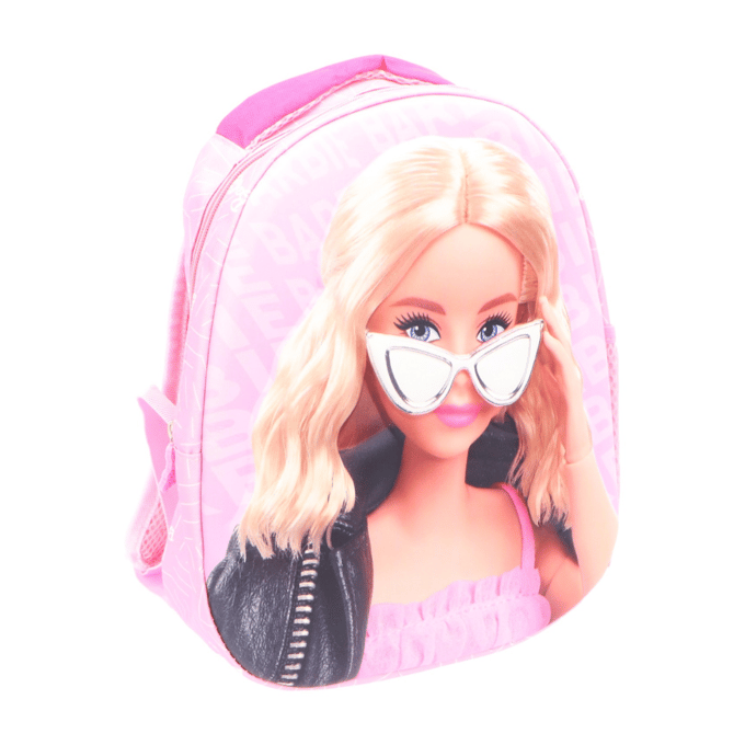 Barbie 3D Rugzak Eivormig - Schooltas - Polyester - Roze